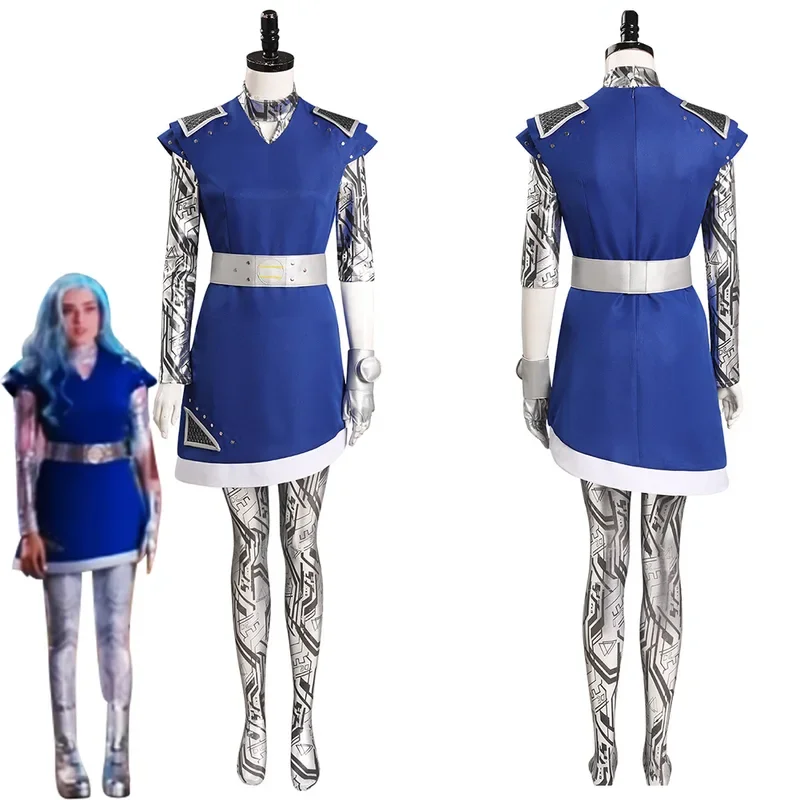 Zombies 3 Addison Alien Cosplay Costume Top Skirt Outfits Halloween Carnival Suit