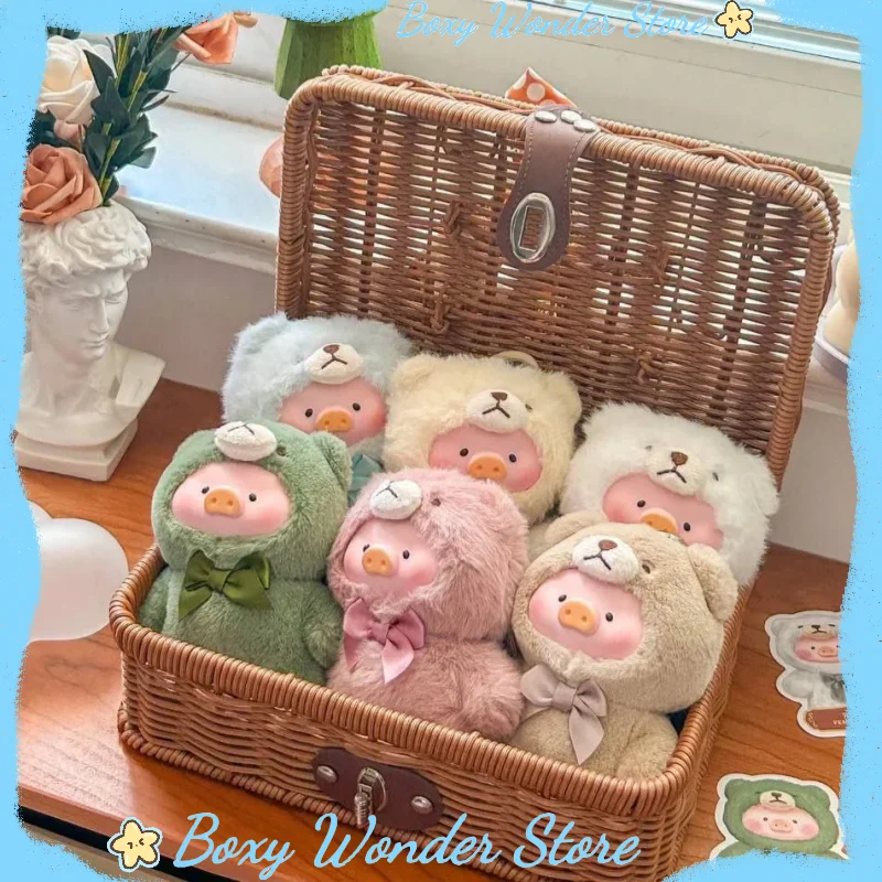 

Authentic Cute Lulu Pig Vintage Teddy Series Blind Box Anime Figures Doll Surprise Guess Bag Kawaii Pendant Collectible Model