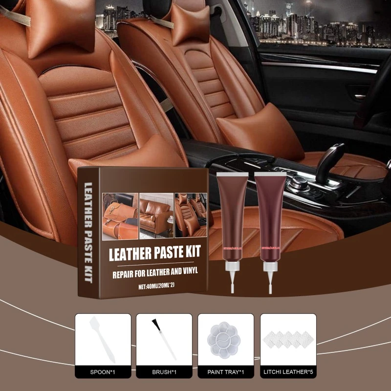 

Car Leather Repair Kit, Leather Furniture, Sofa Seats, Car Interior Leather Repair Paste, Sofa Boots