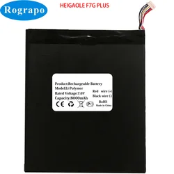 Higole F7G Plus 태블릿 PC 배터리, 10 핀 9 와이어 플러그, 7.6V, 8000mAh, F7G 플러스, 신제품