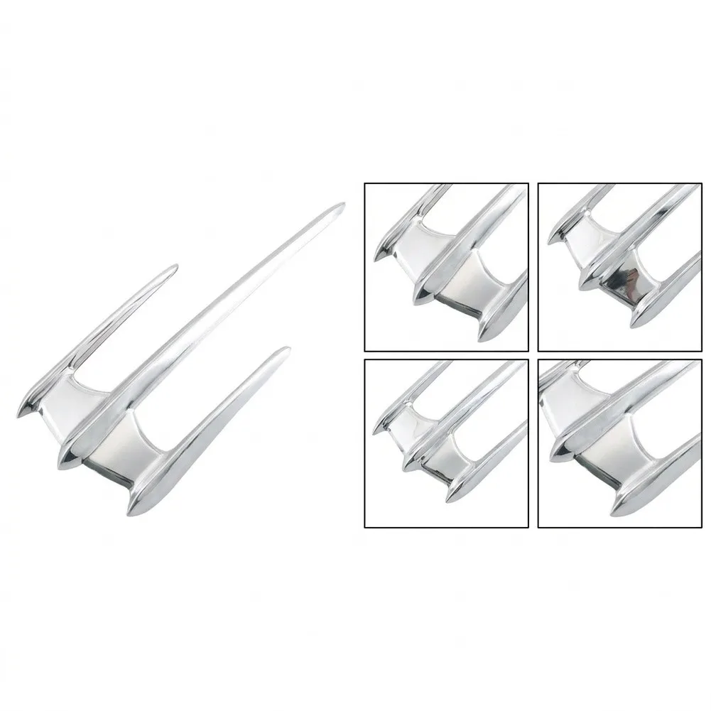 1pcs Brand New For Fairing Fender Trunk Lidg Stylish Design ABS Plastic Chrome Cover Trim Motorcycle 1pcs Brand