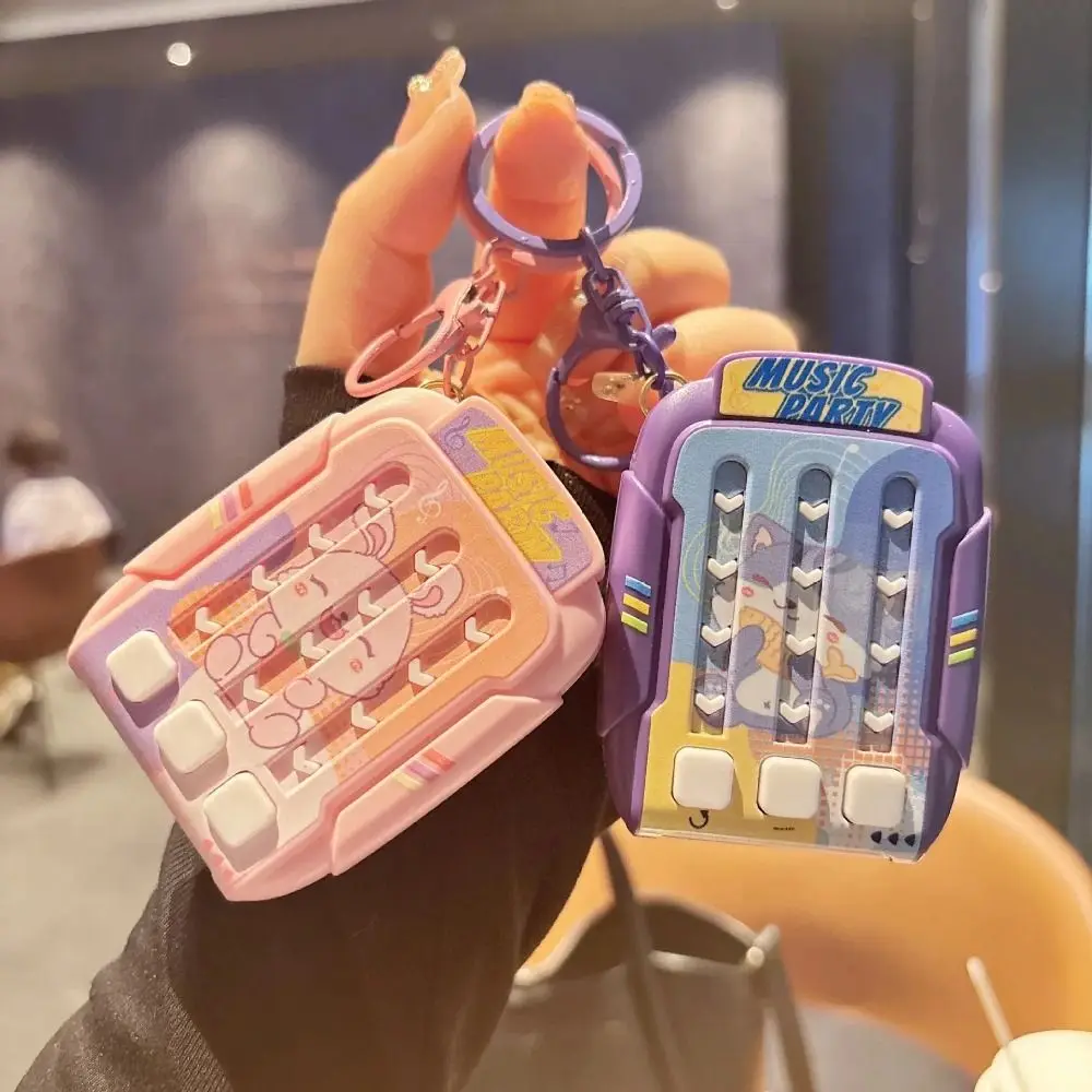 الكرتون آلة الرقص المفاتيح الإجهاد الإغاثة تضيء لغز حل قلادة إيقاع لعبة حقيبة سحر الموسيقية التحدي المفاتيح