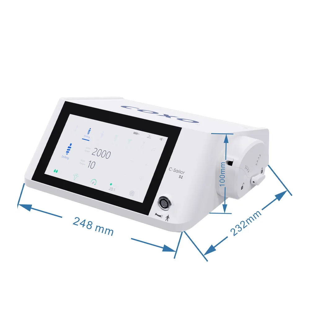Dental Oral Machine Fiber Optic Curved Handpiece Electric Motor Metal Material