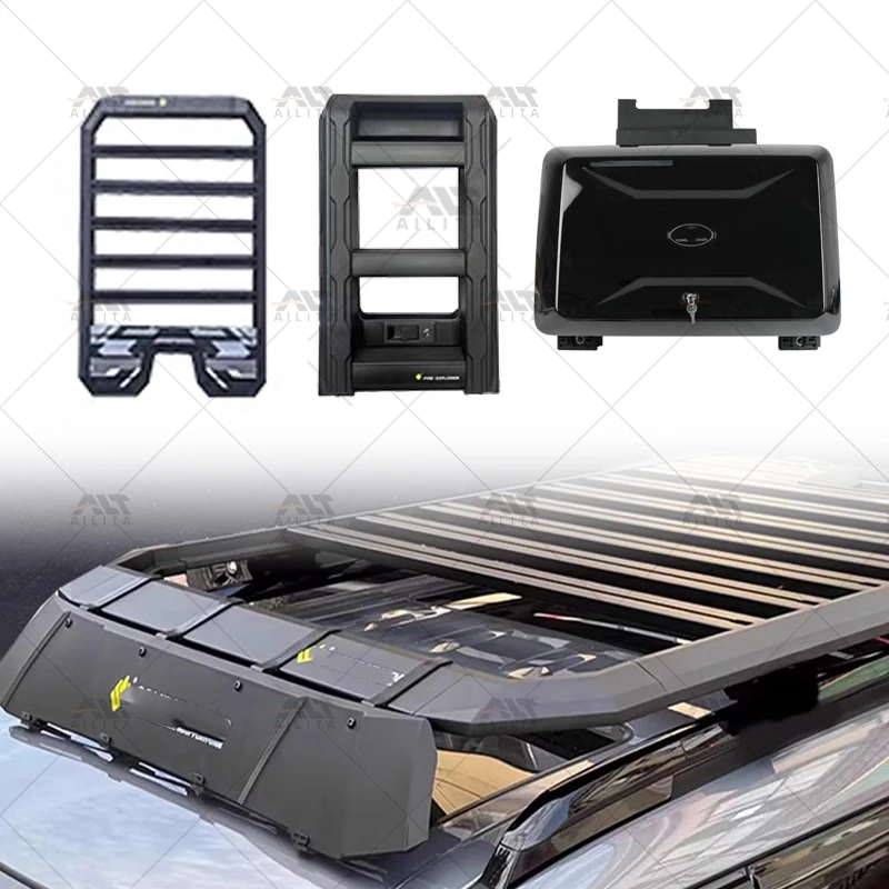 

High Quality External Modification Parts Roof Rack Side Ladder Side Box for 2025 Santa Fe Accessories