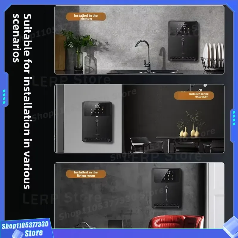 Wall Mounted Tankless Water Dispenser Instant Heating Cooling Milk Foaming Machine For Home Baby Care Rapid Heat Piping
