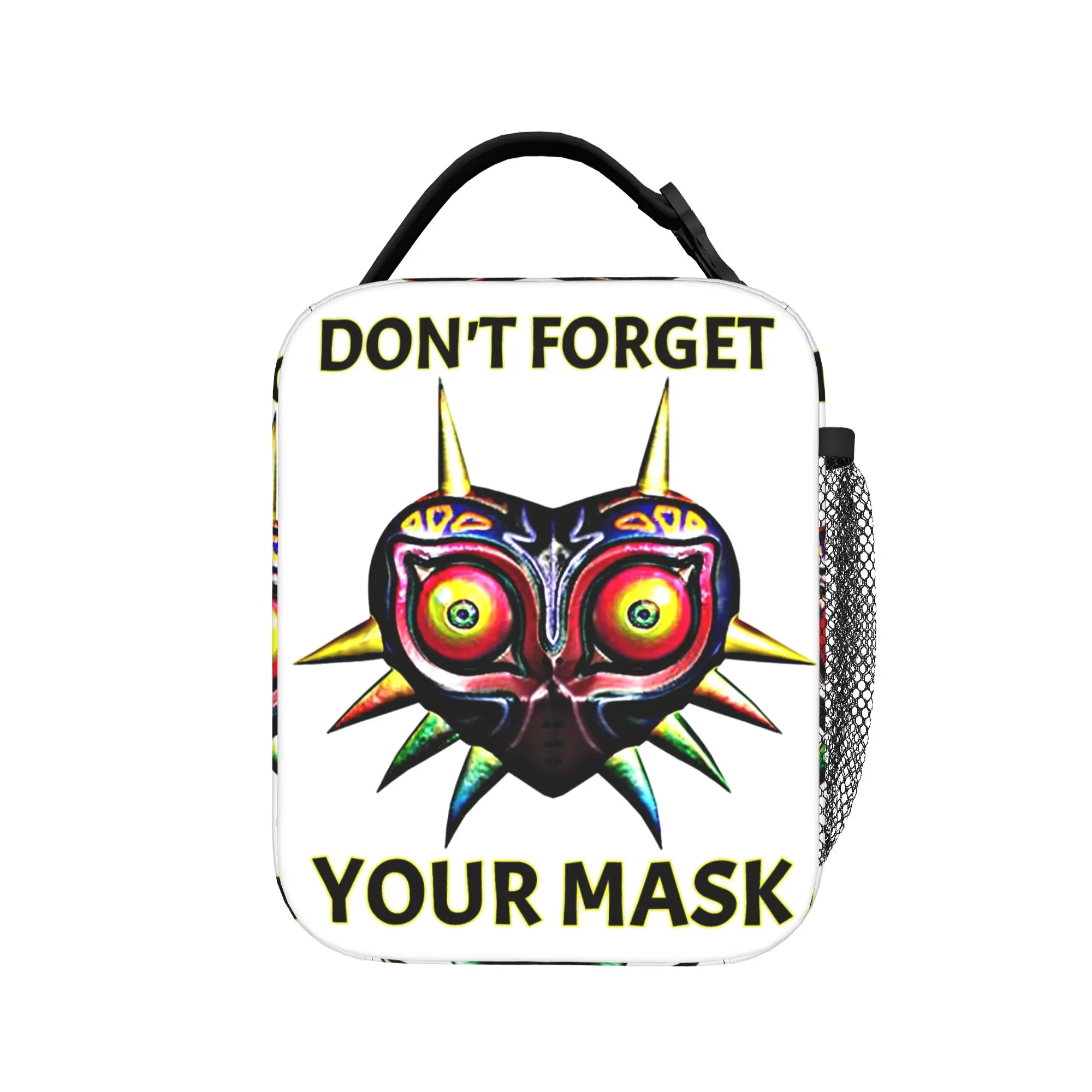 Сумка-холодильник Don't Forget Your Majoras Mask Zeldas Legend, многоразовая, для обедов, контейнер для еды, сумка-тоут, ланч-бокс для девочек и мальчиков