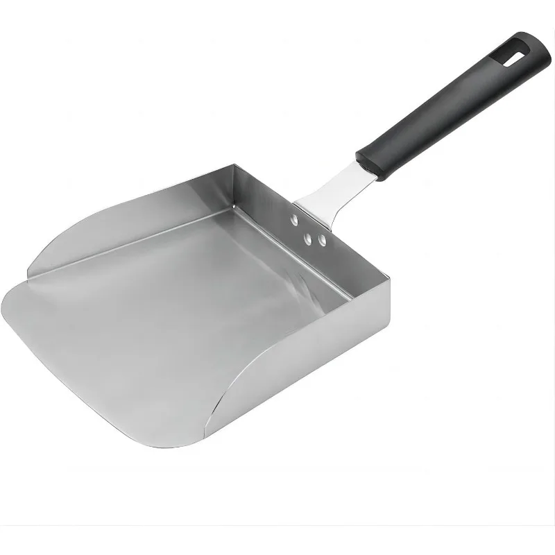 Mobile Shovel Stainless Steel Food Spatula Griddle Food Mover BBQ Grill Food Shovel Scraper Scoop Smash Burger Spatula