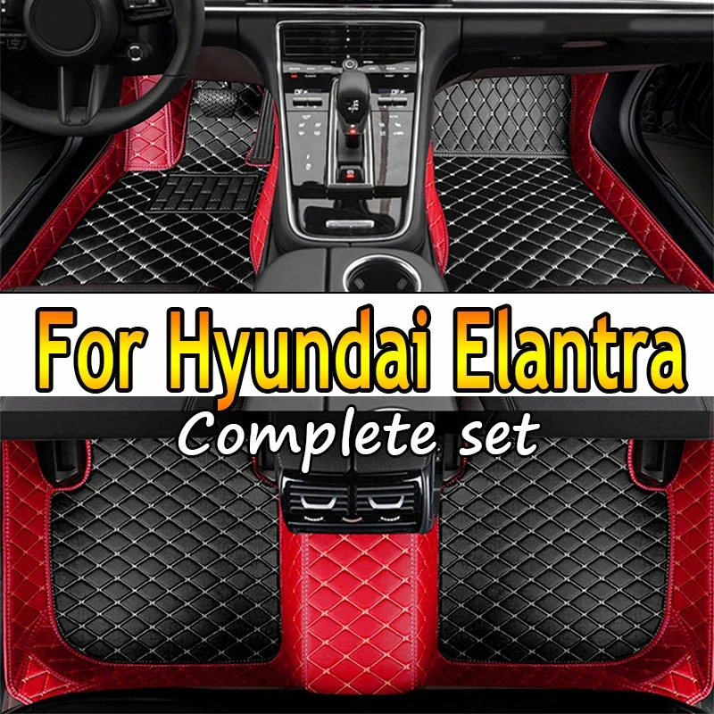 

Car Floor Mats For Hyundai Elantra 2023 2022 2021 Carpet Foot Pads Accessories Interior Parts Waterproof Rugs Automobile Dash