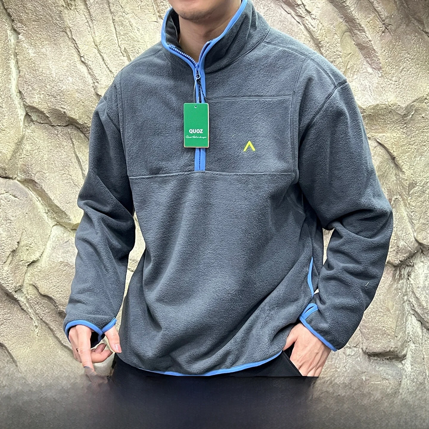 

Outdoor Hoodie Fleece Lined Half Zip Warmth for Autumn And Winter Unisex Standard Fit Long Sleeve Standard Weight Polyester