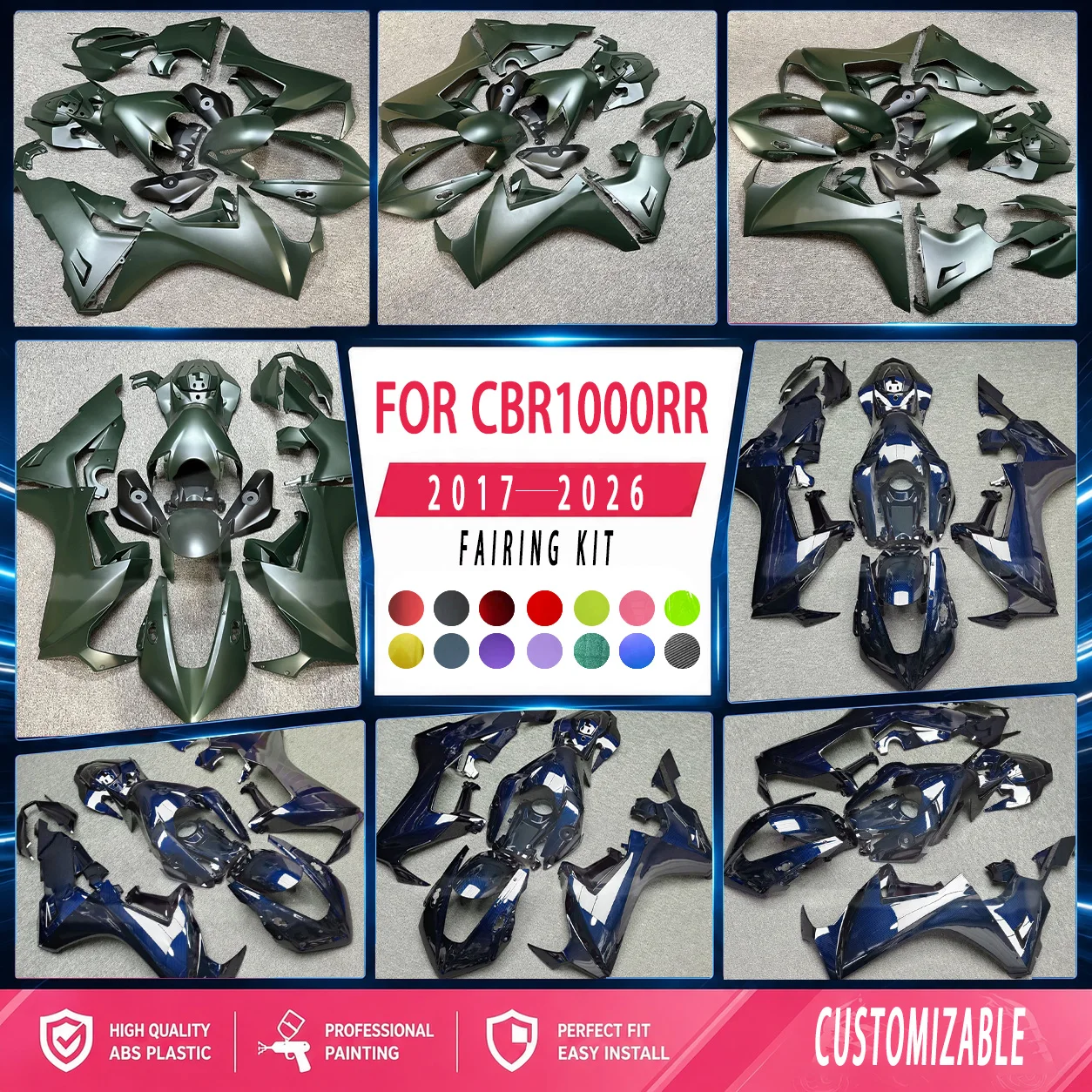 For Honda CBR1000RR 2017-2026 Hight Quality Motorcycle Fairings 17-26 CBR 1000 RR Fairing Kit Replacement Body Panels