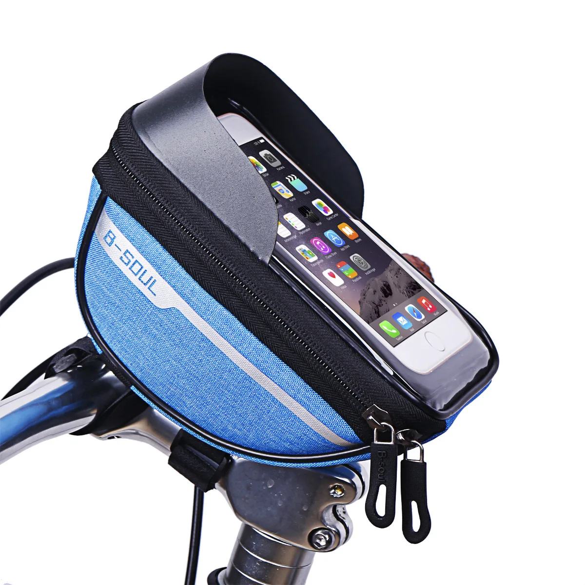 Fahrrad-Lenkertasche Wasserdichte Touchscreen-Handytasche Fahrrad-Vorderrahmentasche Rennrad-E-Bike-Tasche mit Sonnenschutz Fahrrad-Aufbewahrung – Detail 21