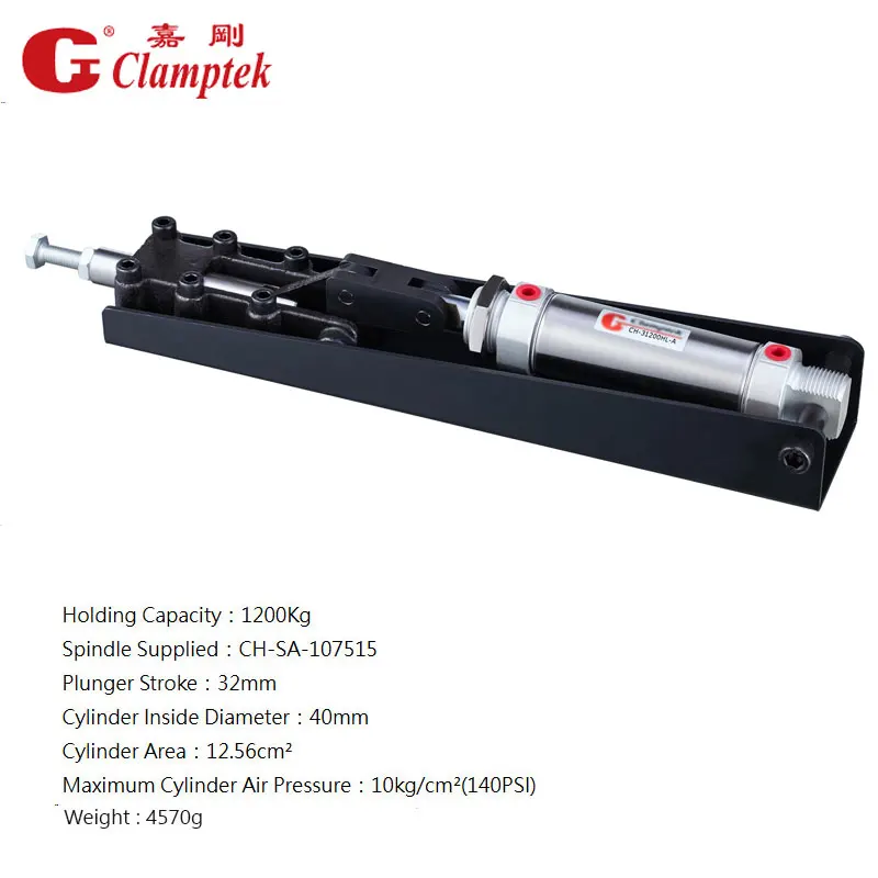 CH-31200HL-A Pneumatic Power Clamps  Plunger Stroke 32mm Holding Capacity 1200Kg Push-Pull toggle Clamp