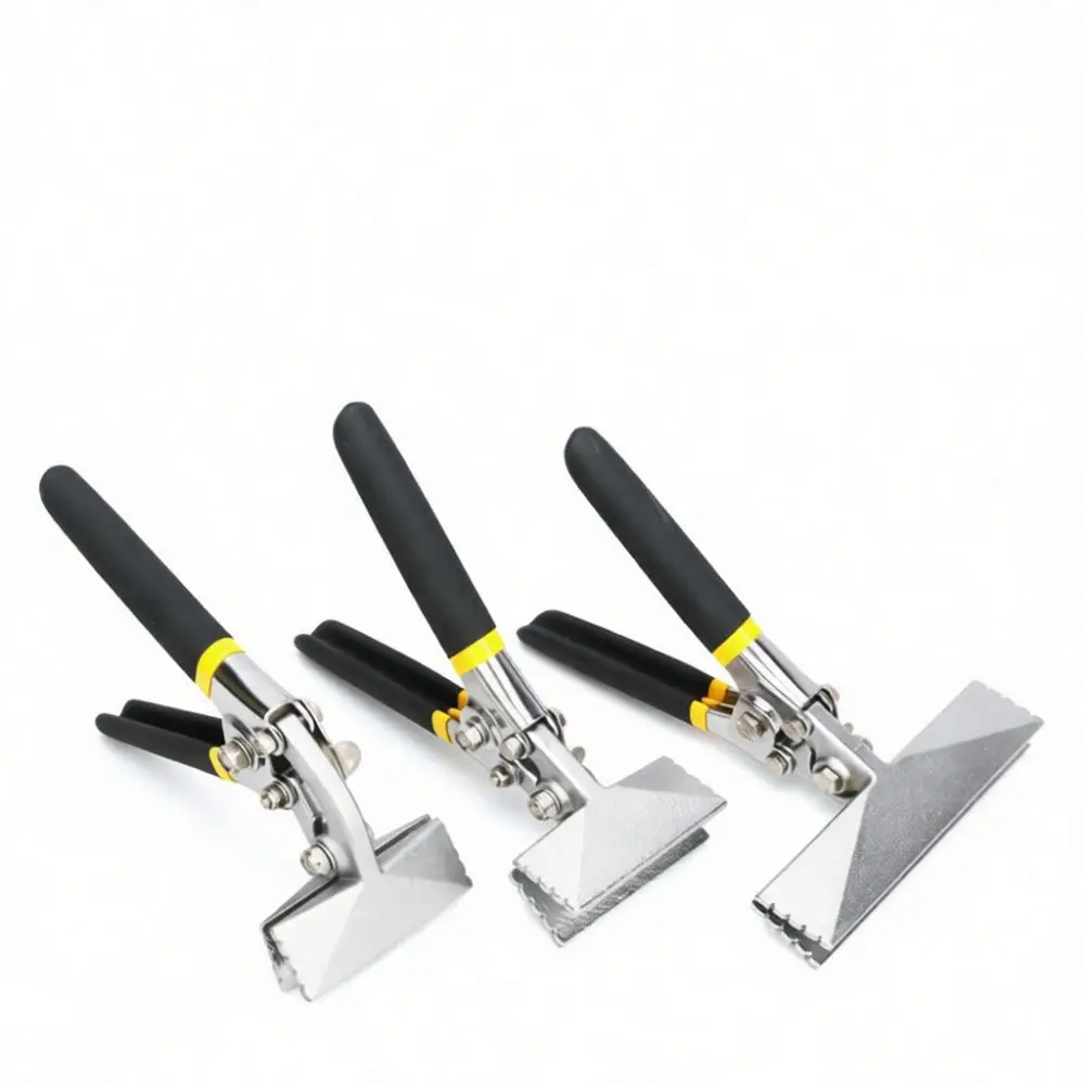 Professional Hand Seamer Metal Folding Plier Straight Curved Jaw Plate Bender Manual Crimping Tool Chrome Vanadium Steel Gear
