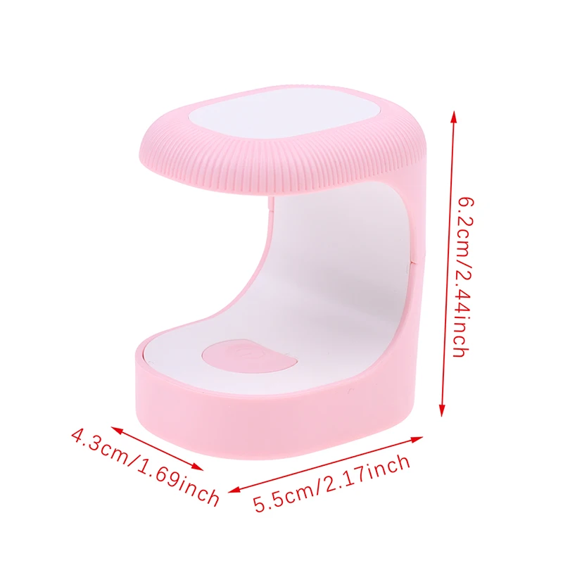 6W Prego Lâmpada de Secagem UV 3LED Mini Portátil Secador de Unha Com Cabo USB Gel Unha Polonês Secador Manicure Máquina de Equipamentos 5V