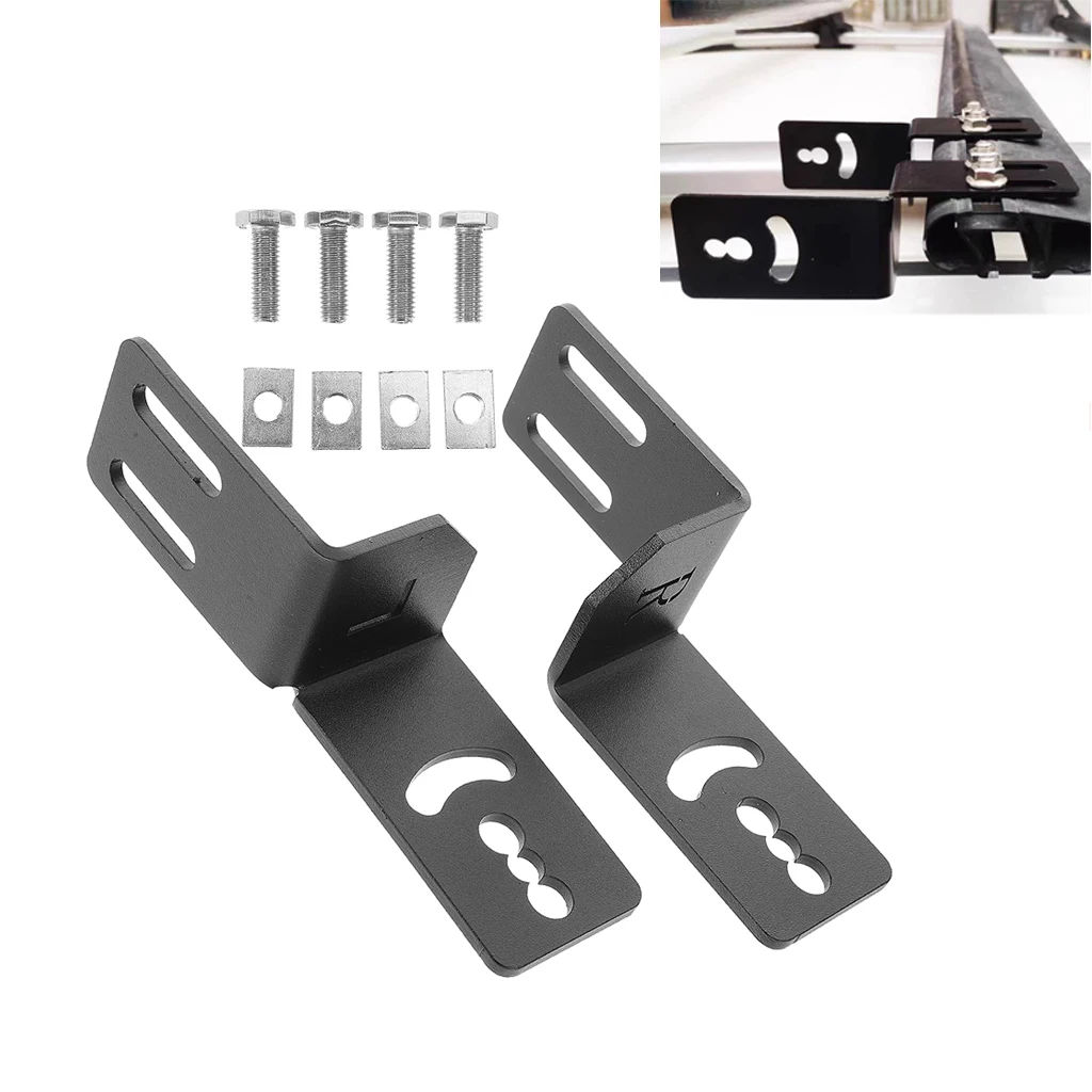 

2pcs SUV Off-road Vehicle, Roof Luggage Rack Crossbar, LED Lamp Fix Bracket, Dedicated Crossbar Strip Spotlight Bracket