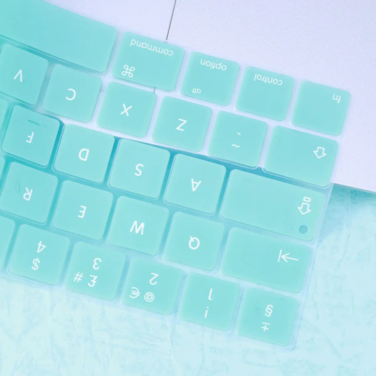 

Защитная пленка для клавиатуры, мягкая силиконовая мембрана для Pro 13 15, европейская английская версия, бело-синяя