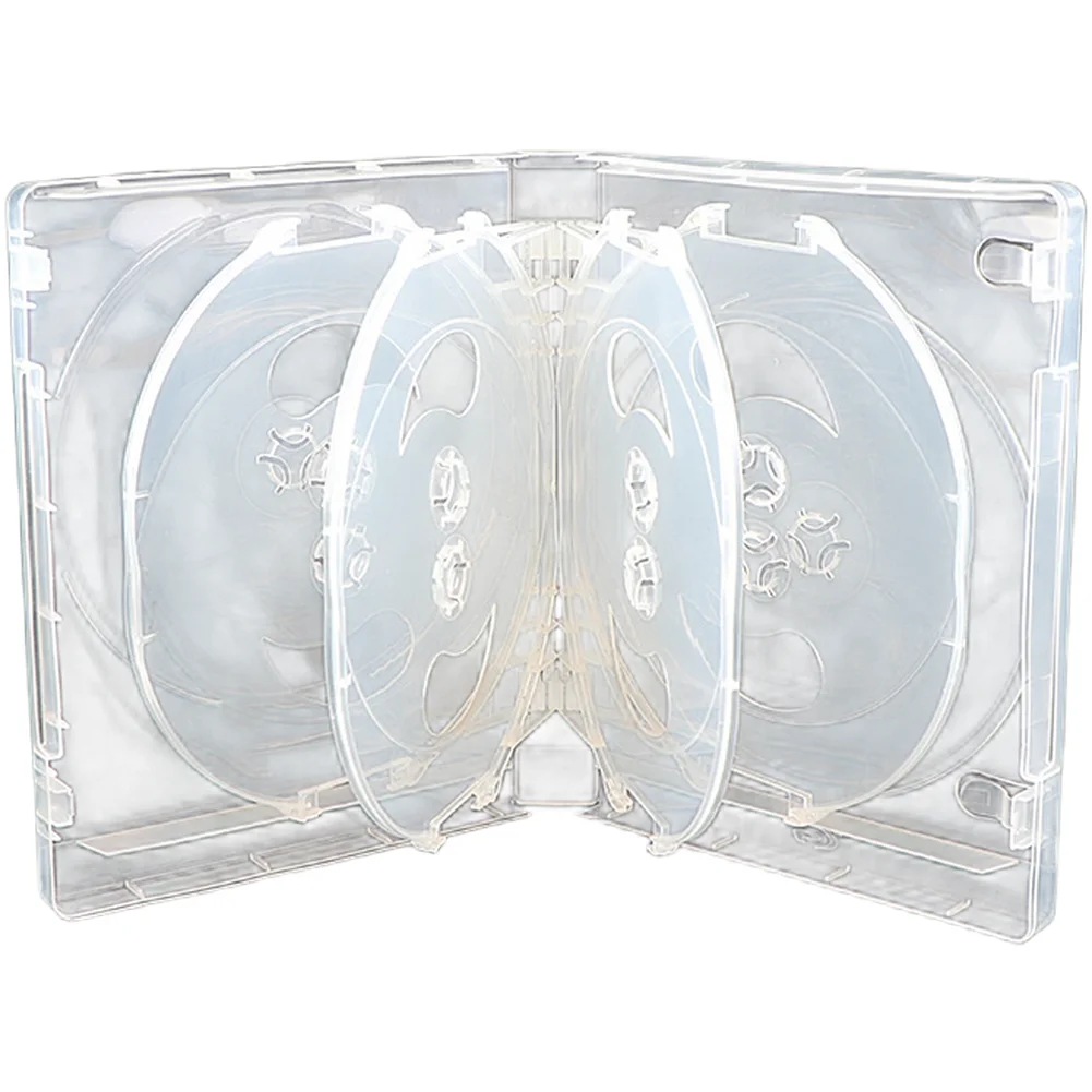 10 Discs Household Plastic CD Case CD Storage Box For Blu-ray Game Cases Replacement CD DVD Discs Storage Bracket Box