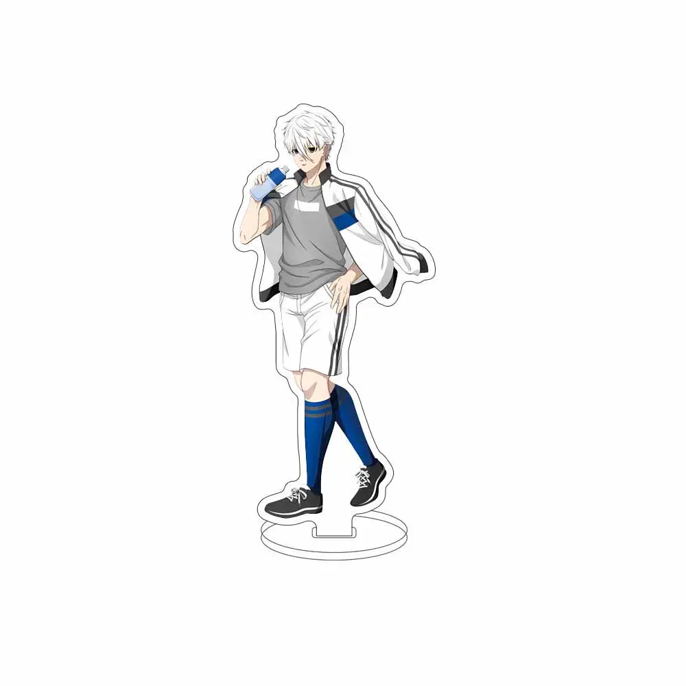 Soporte de figura acrílica de 16 cm, anime BLUE LOCK, Barō Shōei, Gagamaru Gin, Jingo Raichi, Chigiri Hyōma, Bachira Meguru, adornos de cosplay, regalos