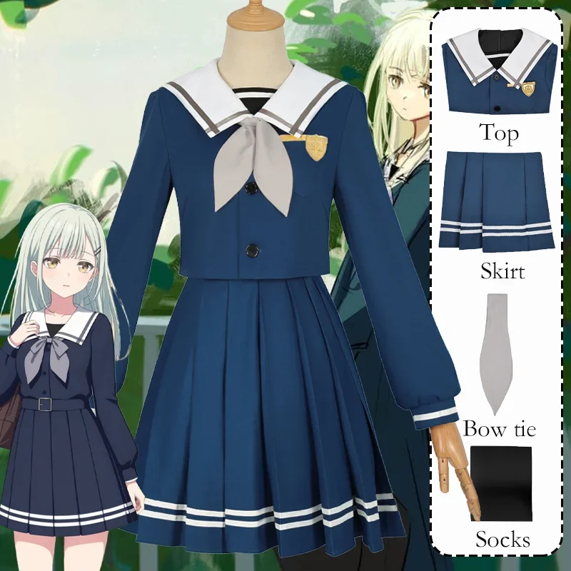 

CosplayAnime BanG Dream! It's MyGO!!!!! Cosplay Mutsumi Wakaba Mortis Cosplay Costume JK School Dress Uniform Halloween Party Su