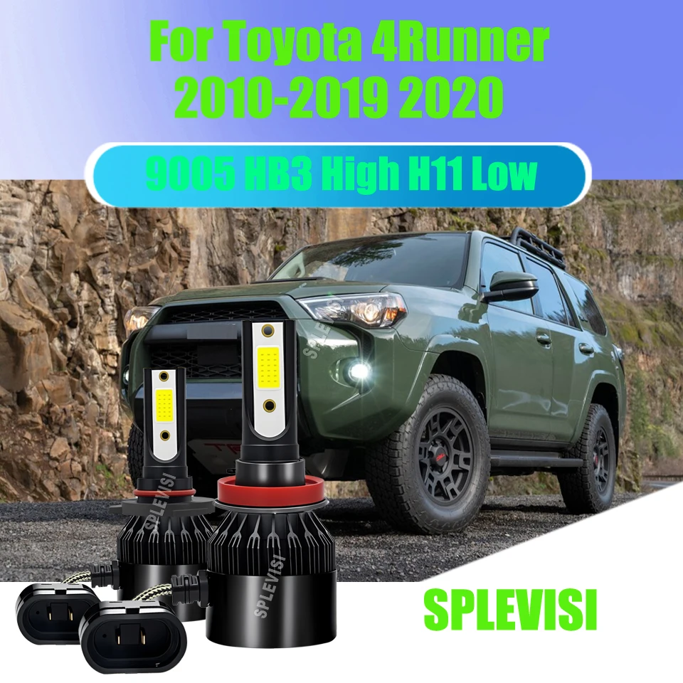 

Enhance Your Car's Look with 9005 H11 LED Headlight Bulbs 120W/Pair For Toyota 4Runner 2010-2014 2015 2016 2017 2018 2019 2020