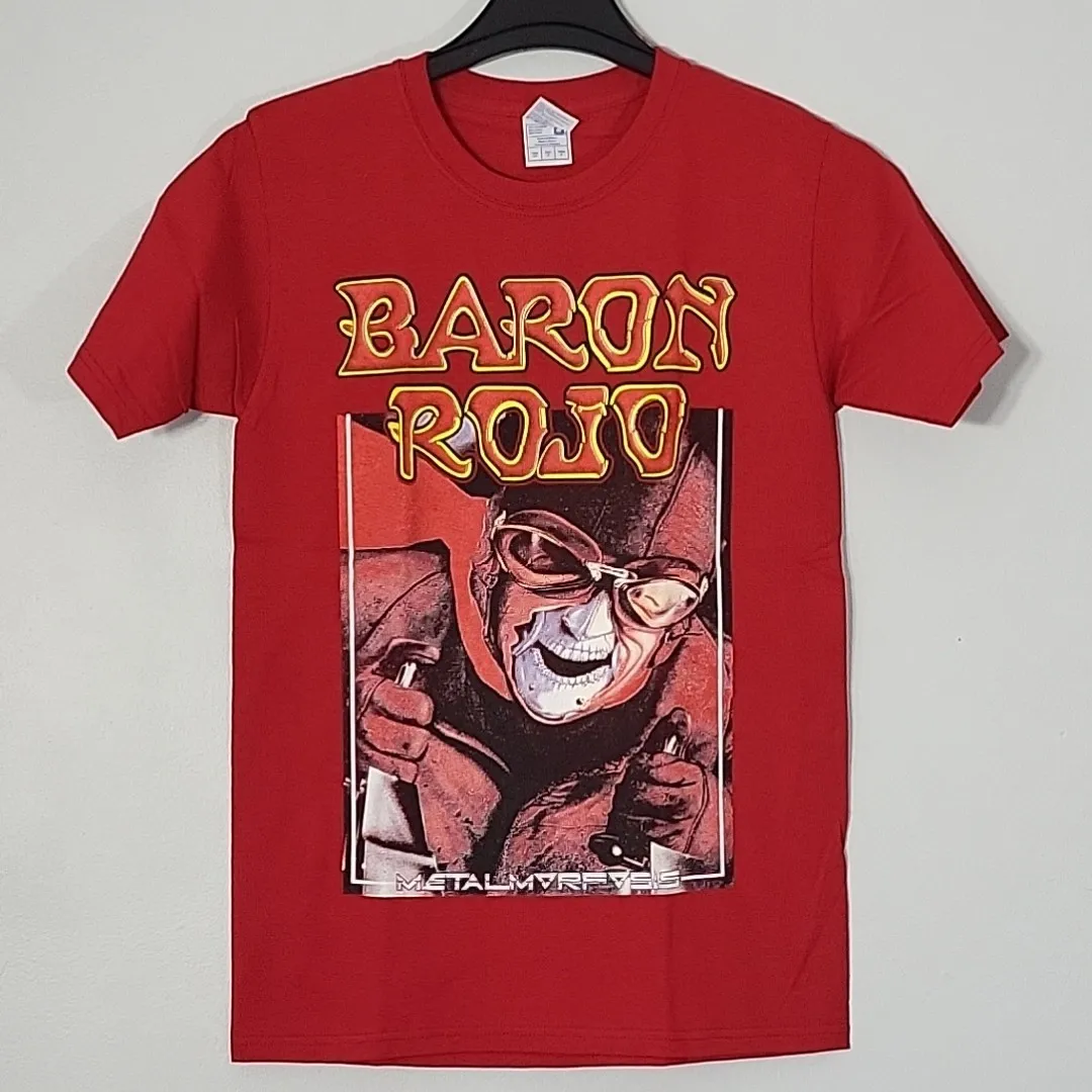 BARON ROJO Metalmorfosis S camiseta pequeña banda roja para hombre