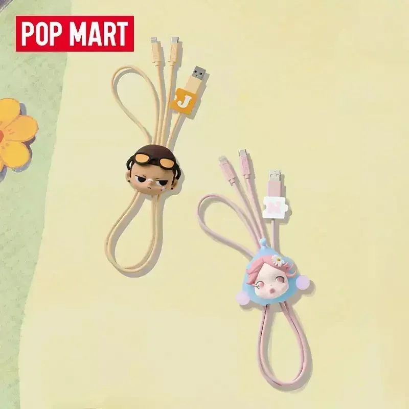 

POP MART Hand In Hand Series Два в одном Кабель для передачи данных Сюрприз Слепая коробка Игрушки Угадай Сумка Кукла Симпатичные фигурки Украшения Подарок