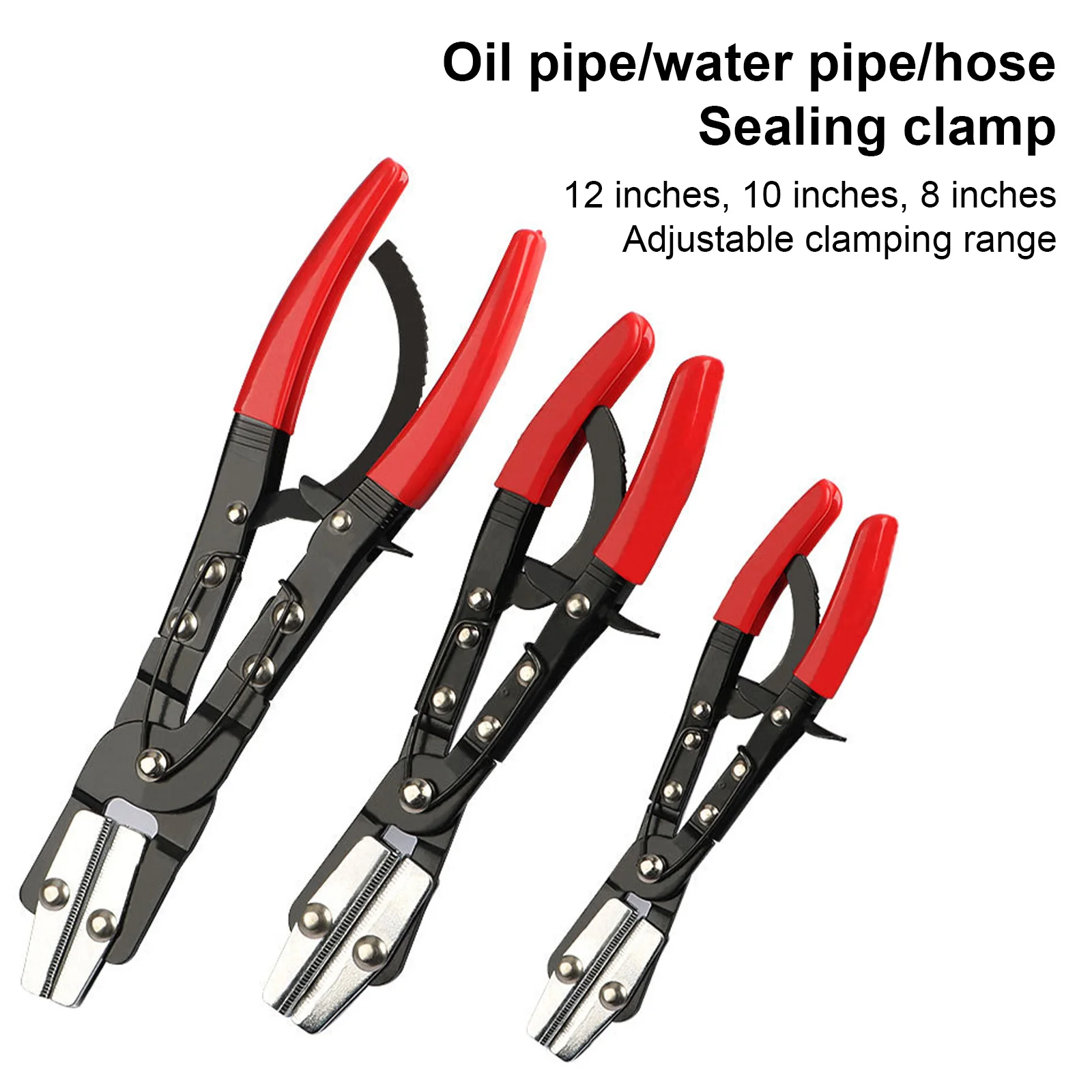 

Ratcheting Hose Clamp Pliers Hose Straight Cutout Hose Pinch & Straight Cutout Pliers Ergonomic Anti-Slip Handle Automobile Oil