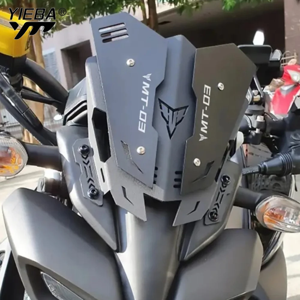 

Для YAMAHA MT-03 MT-25 2020 2021 2022 2023, дефлектор лобового стекла, защита ветрозащитного капота, аксессуары MT03 MT25