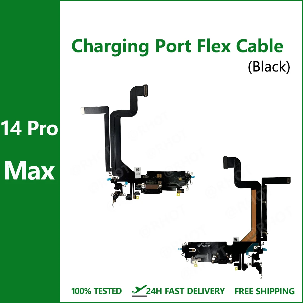 1PCS USB Port Charger Dock Connector Mic Charging Flex Cable For iPhone 14 14 Pro 14 Plus 14 Pro Max Charging Port Flex Cable