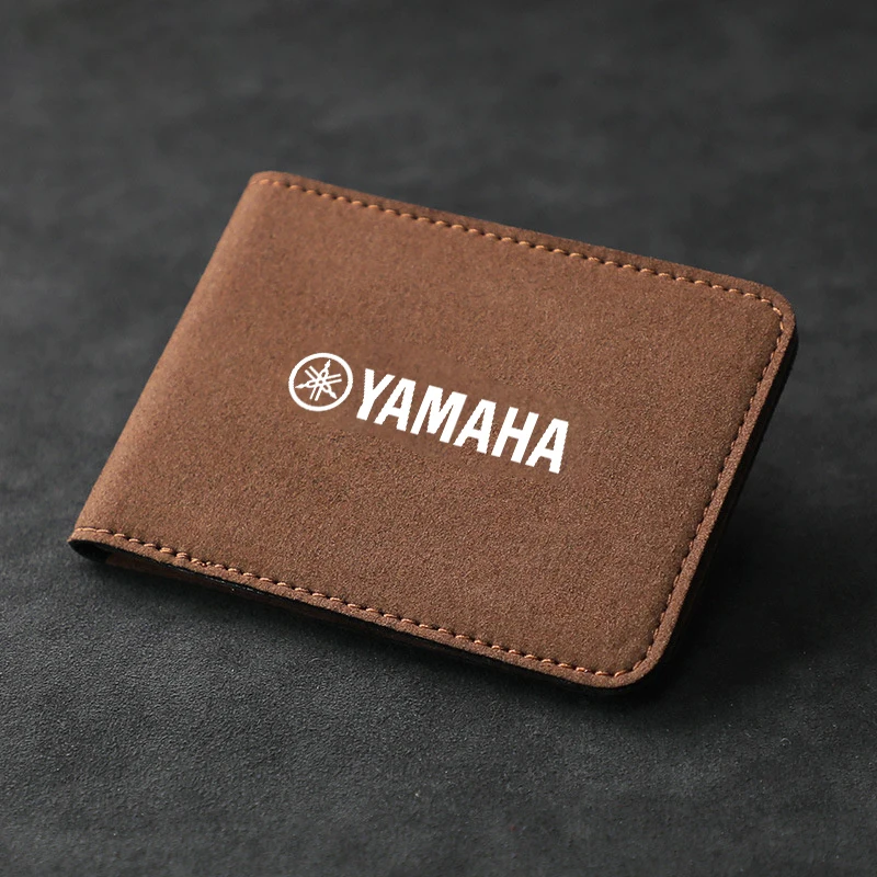 Motorcycle Driver\'s license Cover Holder ID Credit Card Wallet Suede For YAMAHA R1 R6 Fz6 Xj6 R15 TMAX YS125 Accessories