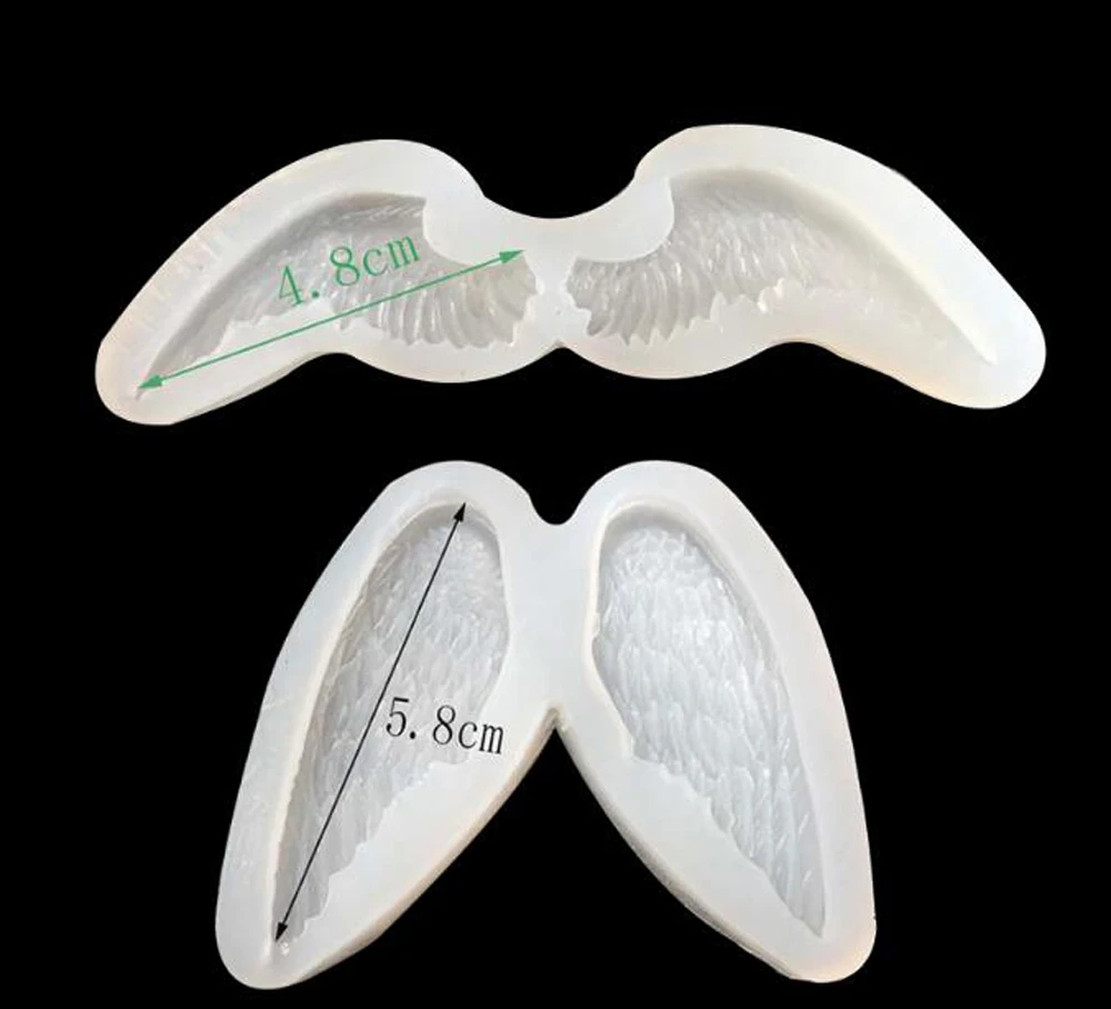 1pcs Angel Wings Silicone Mold for Epoxy Resin Jewelry tools Making DIY Hand Craft Mobile Phone Case accessories Crystal Mold