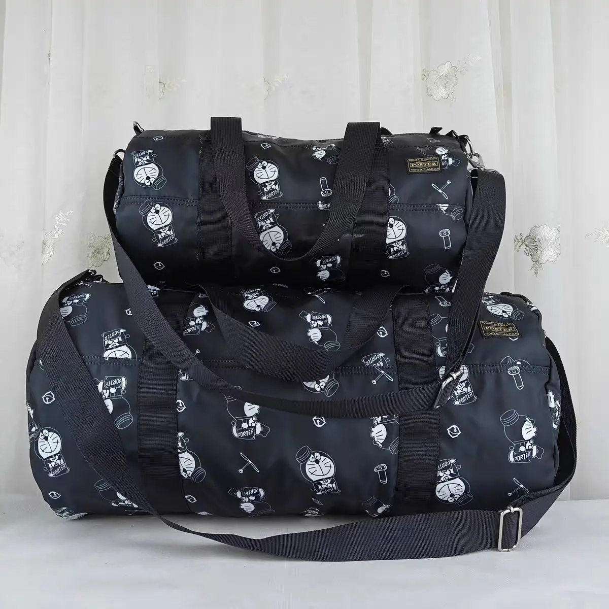 

Спортивная сумка Porter New, дорожная сумка для спортзала, унисекс, через плечо, большая вместимость, легкая, водонепроницаемая, прочная дорожная сумка-дафл