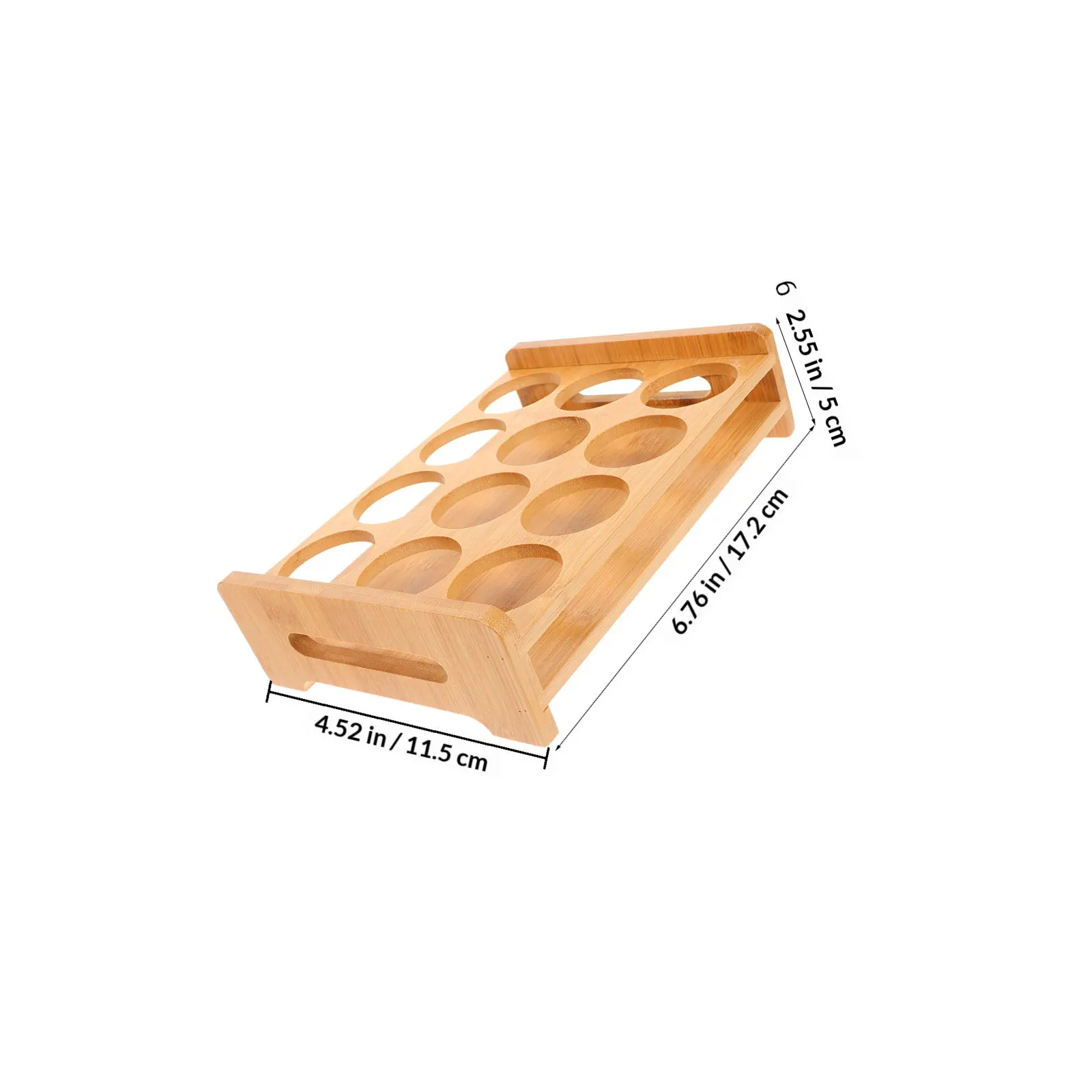 Bamboo Shot Glasses Holder Display Stand Versatile 12-Slot Rack for Whiskey Wine Beer Glasses Shot Glass Organizer Party Bar - view 3