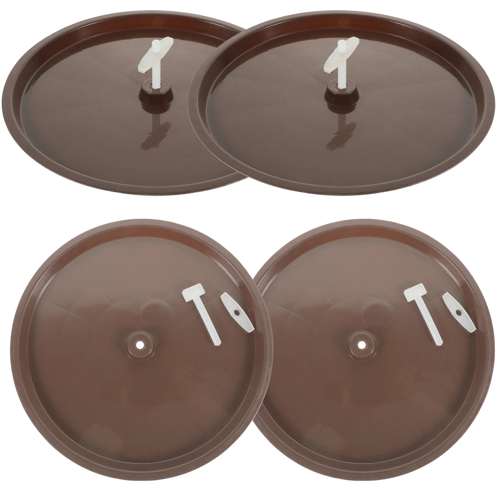 

4Pcs Bird Cage Non-Leak Poop Tray Easy Tray Bird Toilet Pan Parakeet Cage Accessories Pet Poop Holder