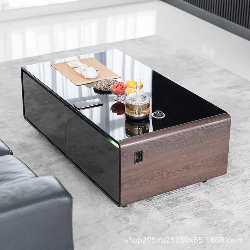 Kung Fu coffee table tea table integrated refrigerator intelligent multi-functional square business office advanced sense