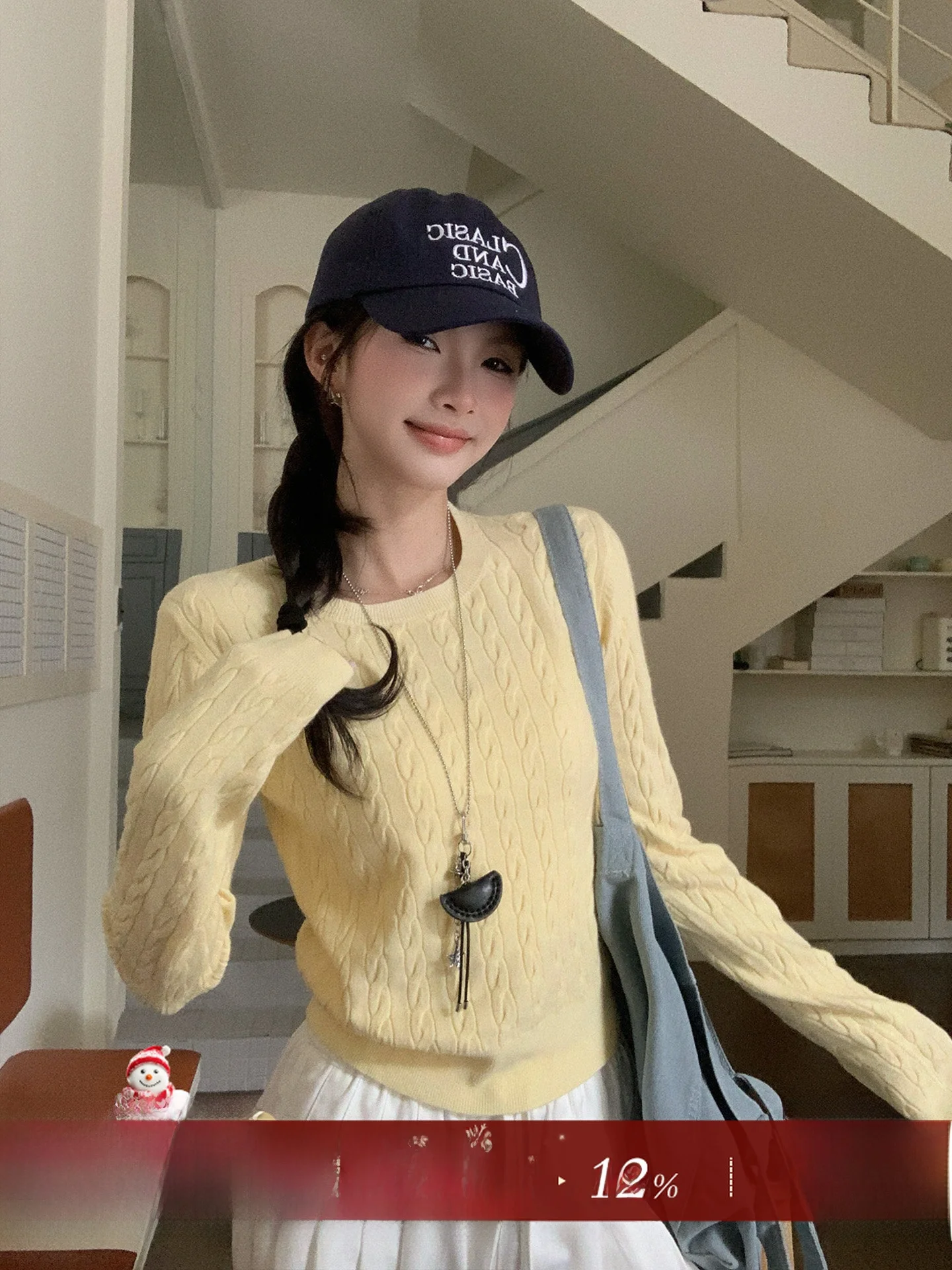 

Женский вязаный свитер Su San San Long Sve, тонкий, с узором «косичка», в стиле ретро, круглый вырез, пуловер, верхняя одежда, мягкий полиэстер