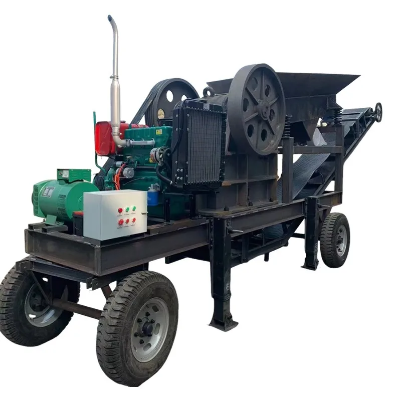 Dual Power Crawler Mounted Mobile Jaw Crusher For Granite River Pebble Demolition Concrete Coarse Crushing Customize Deposit