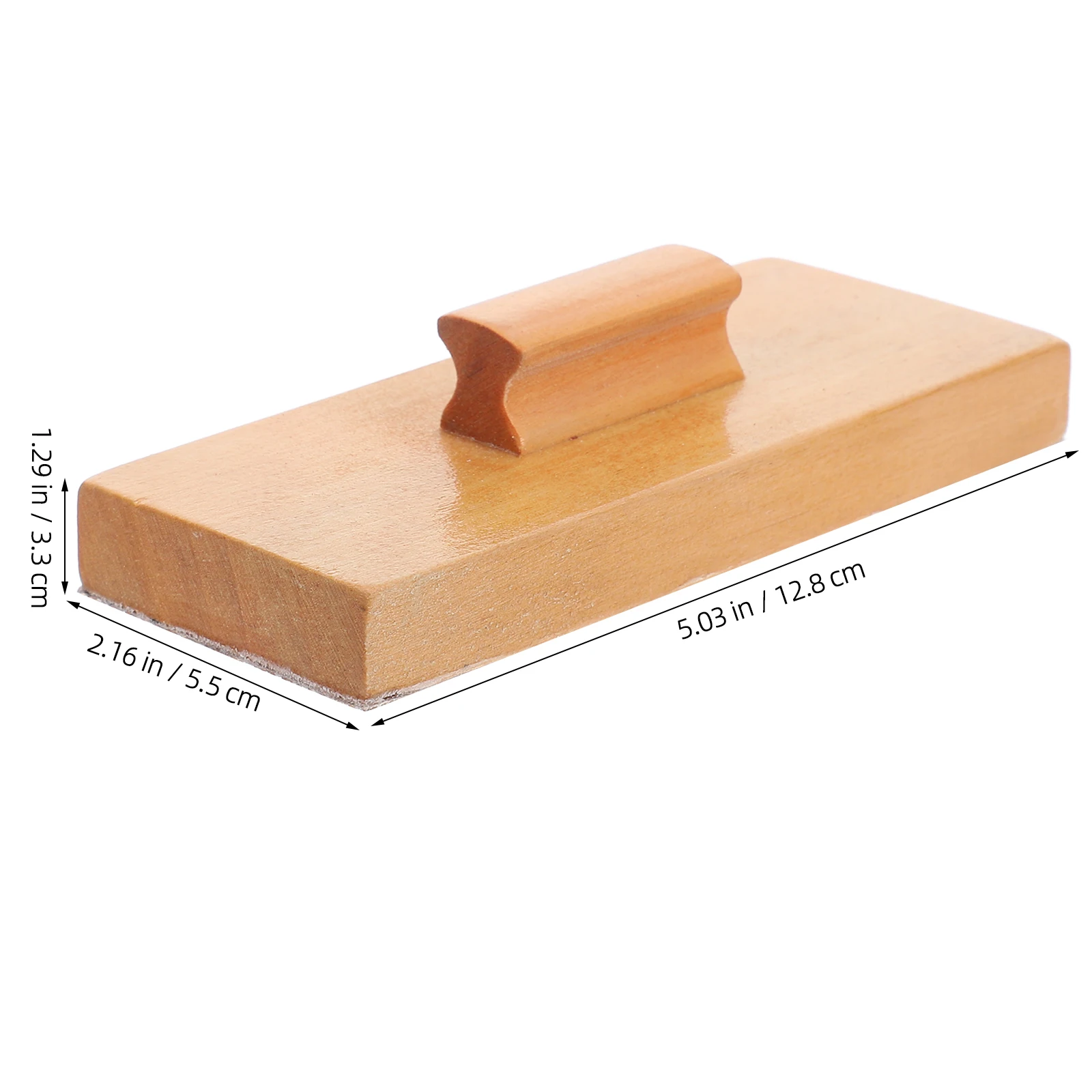 

1 Pair Wooden Sand Block Rhythm Instrument Kids Percussion Musical Soundboard Reusable Smooth Design Simple Appearance