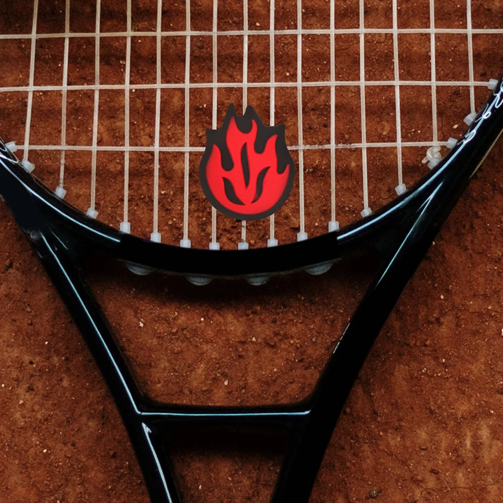 4 قطعة مضرب تنس الاهتزاز المخمدات لهب سيليكون امتصاص الصدمات لينة سيليكون مضرب المخمدات لمنافسة التدريب #6