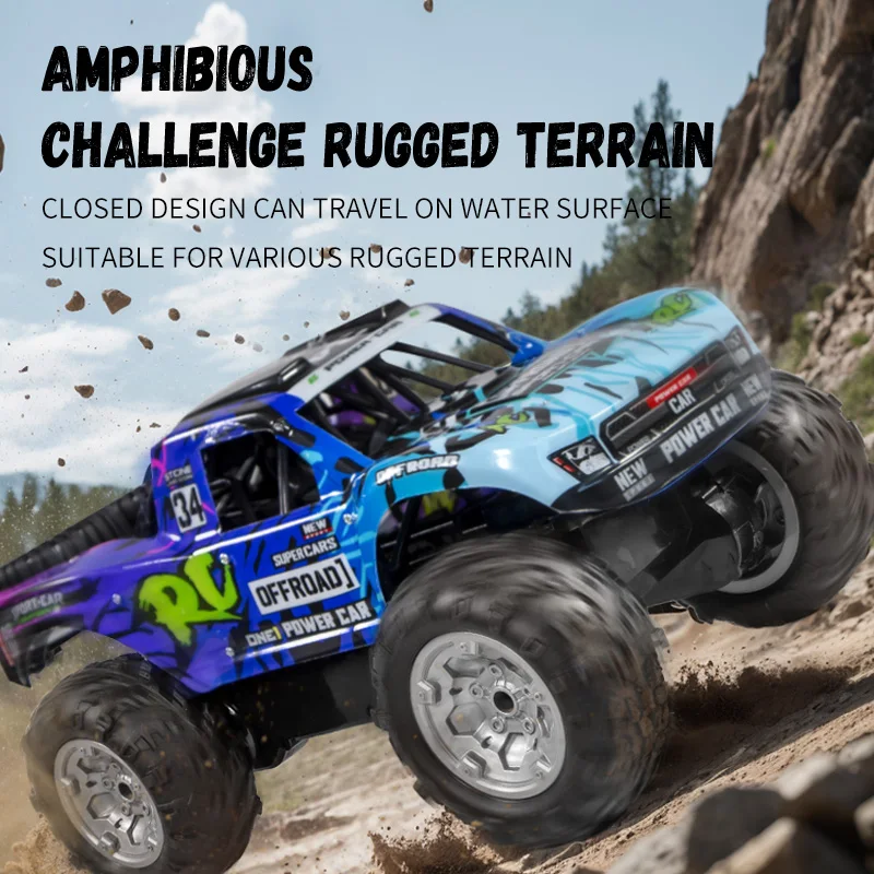 Q205/Q156 برمائية RC 4WD Water Land على الطرق الوعرة سيارات 2.4 جيجا هرتز التحكم عن بعد مركبة شاحنة قصيرة على الطرق الوعرة سيارة هدية للأطفال لعبة #6