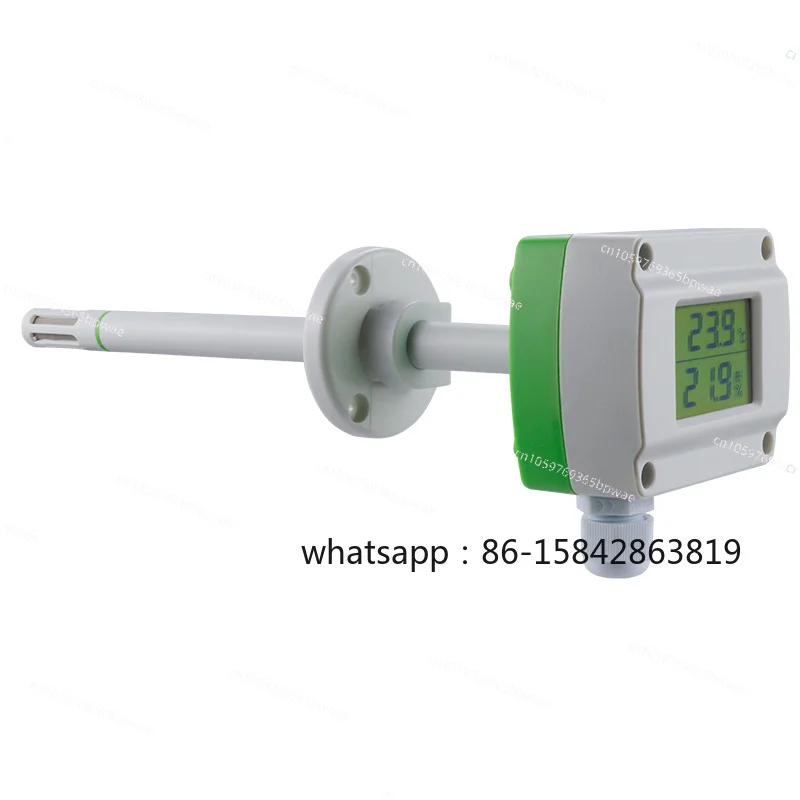 

Temperature and Humidity Transmitter Duct Type with Display Air 485 Industrial Grade Humidity Integrated High-precision Sensor
