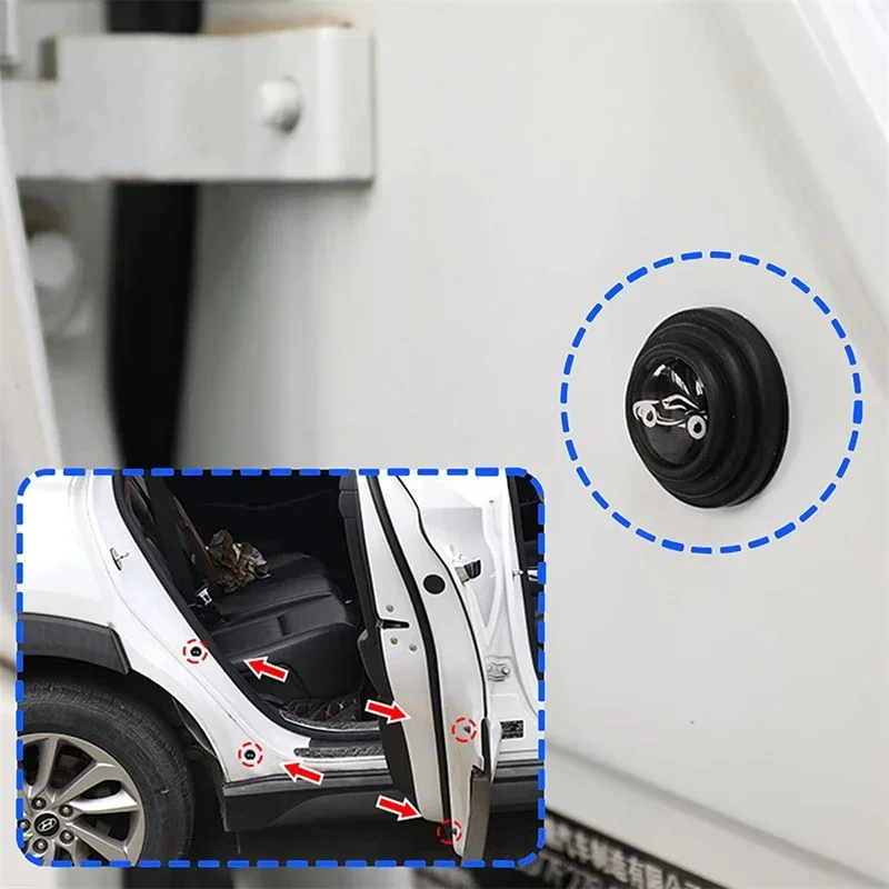 10-20 stücke Auto Tür Silikon Anti Shock Pad Universal Stamm Schalldämmung Verdickung Kissen Aufkleber Anti Scratch dichtungen – Detail 3
