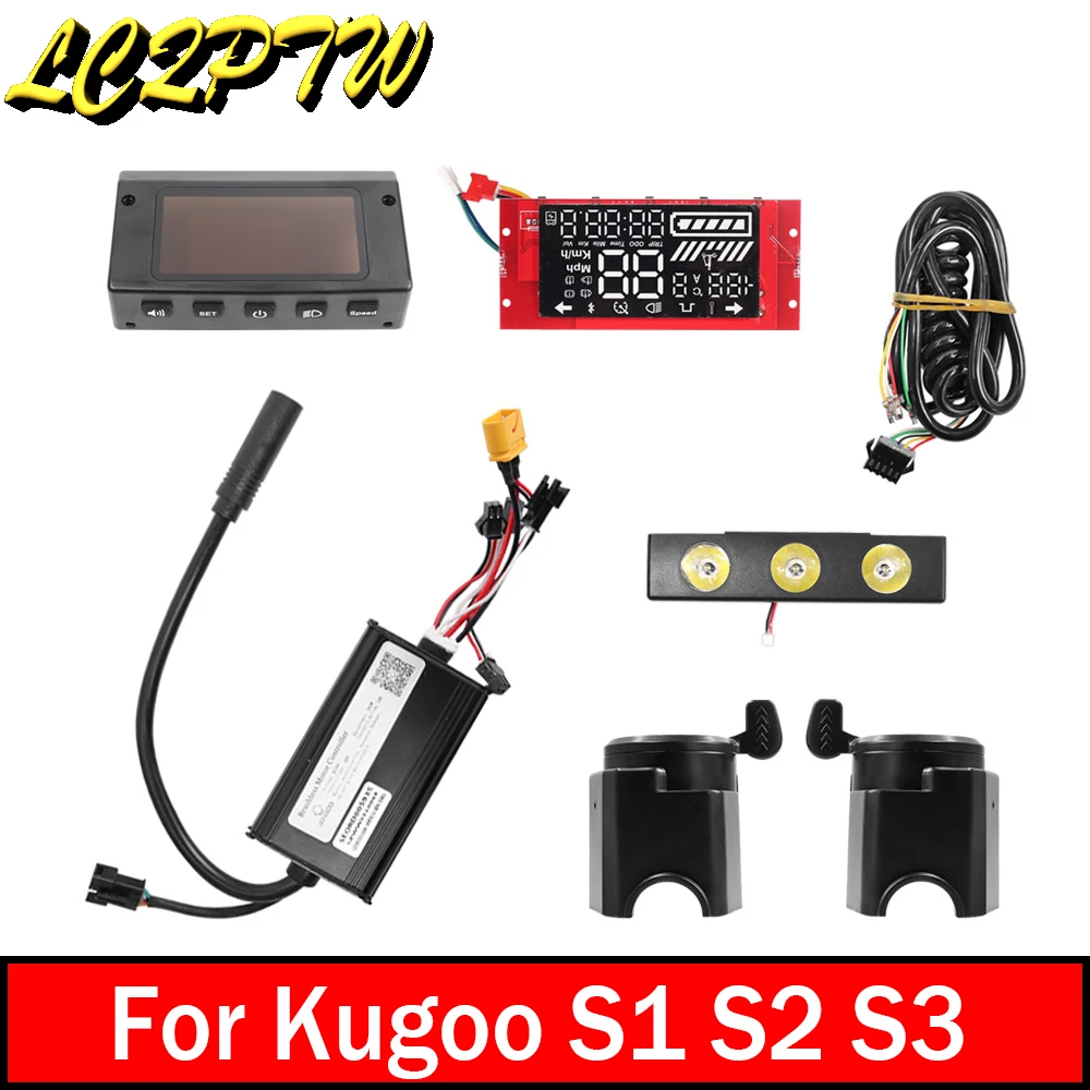 Electric Scooter Display Meter Controller Accessories for Kugoo S1/S2/S3 Connection Cable Display Cover Handlebars Parts