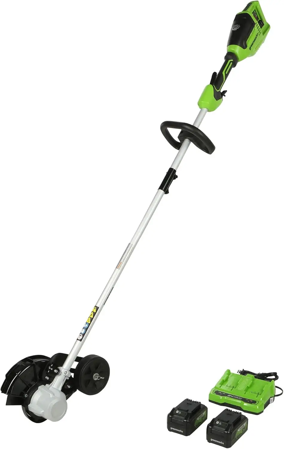 

48V (2 x 24V) 8" Brushless Cordless Edger, (2) 4.0Ah Batteries and Dual Port Rapid Charger Included