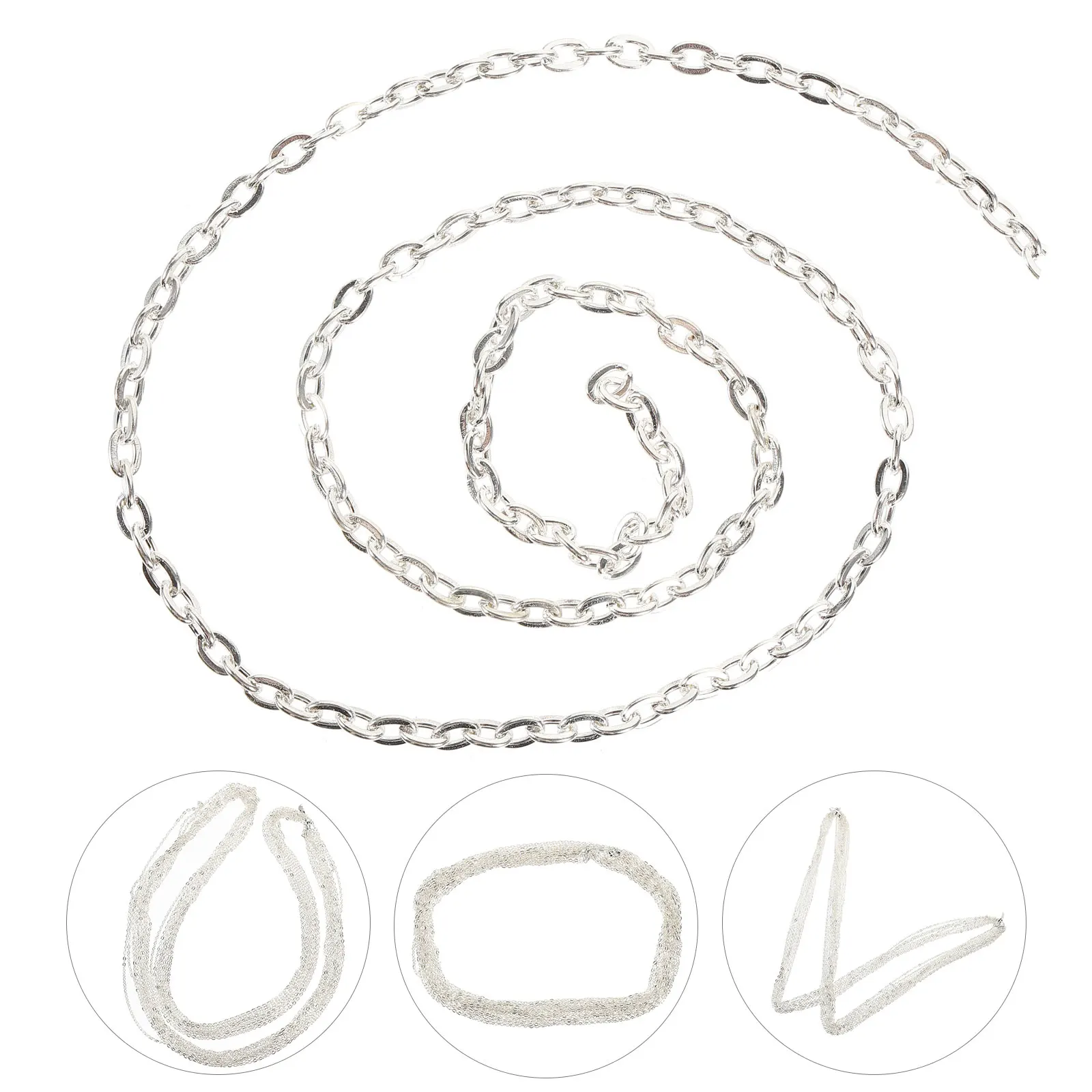 

Cross Jewelry Iron Chains 2 Bags Safe Durable Necklace Bracelet Ankle Chain Body Chain DIY Supplies Smooth Comfortable Jewelry