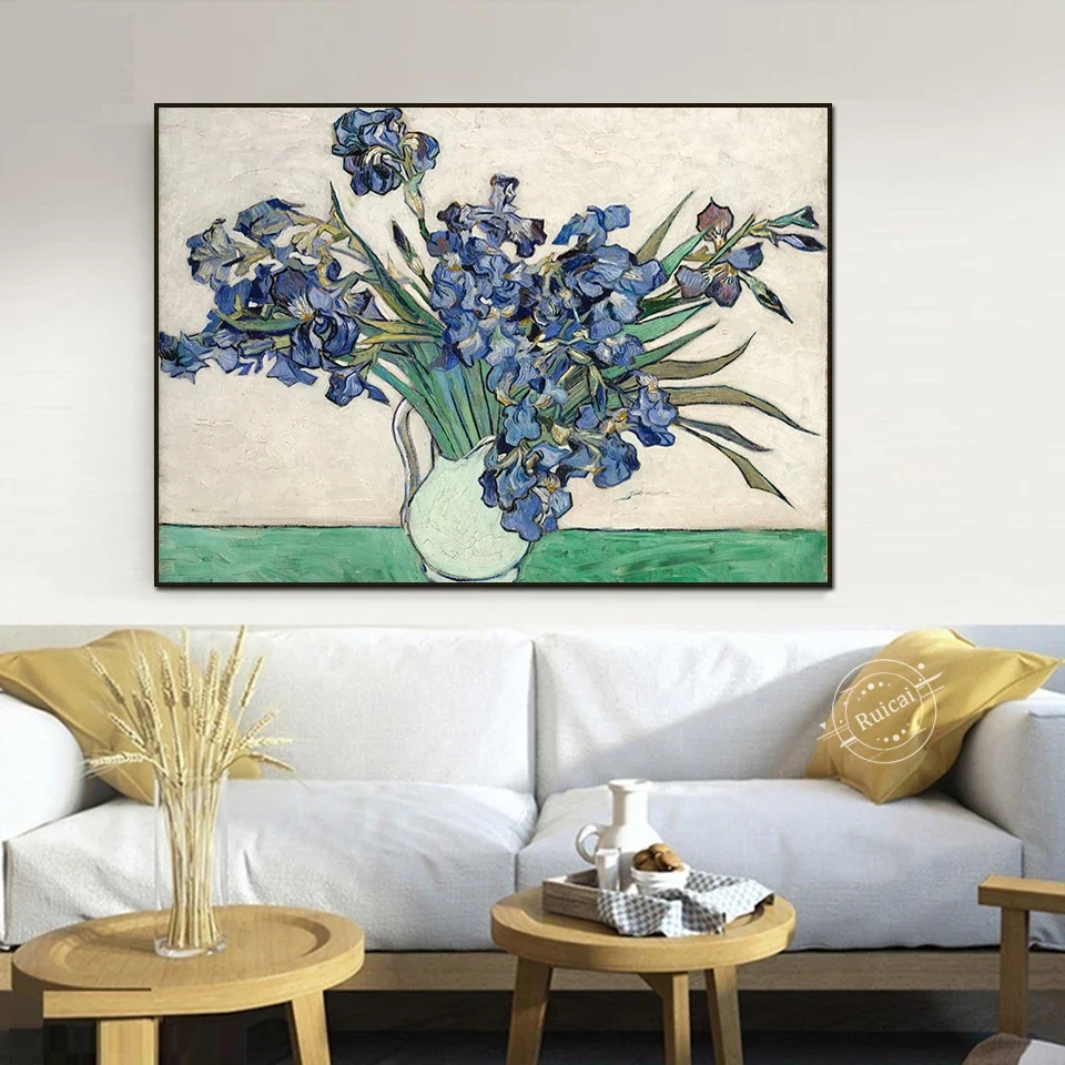 Van Gogh Abstract Canvas Poster Flower Classic Wall Art Picture Print Modern Home Decor