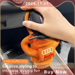 For Audi A4 A3 A5 A6 A1 A7 A8 Q2 Q3 Q5 Q7 RS S Line C7 C6 Fashion Hoodies Car Gear Shift Cover Handle AntiSlip Cover accessories