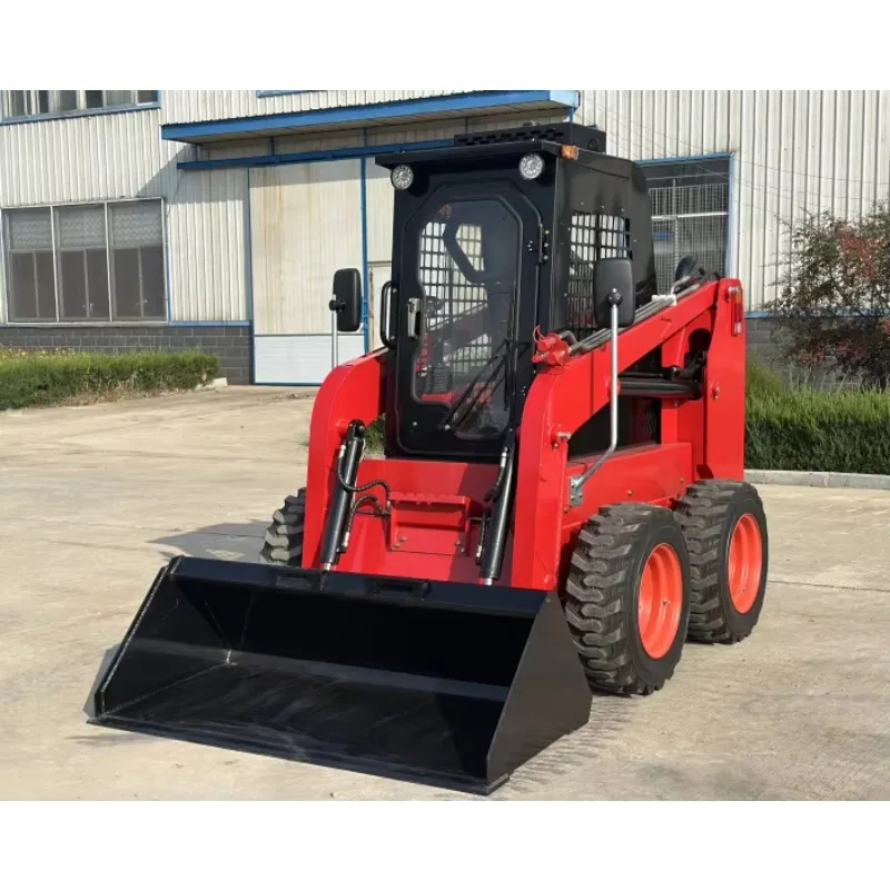 Mini Skid Steer Loader Weichai Diesel Compact Loader with Bucket Grapple Fork for Agriculture Construction Farm Use