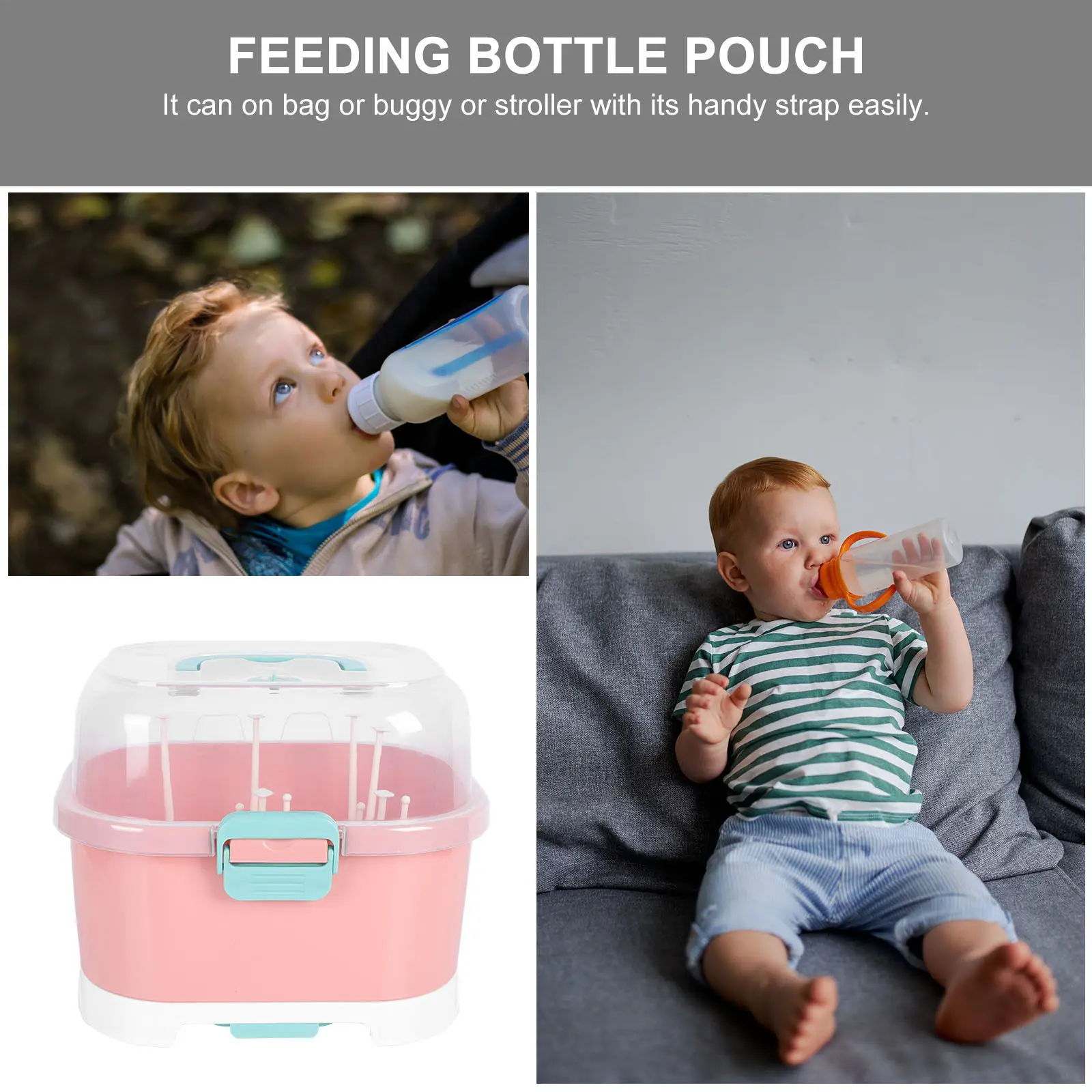Baby Bottle Drying Rack PP Material Detachable Design Large Capacity Baby Bottle Drain Rack Feeding Accessories Organizer