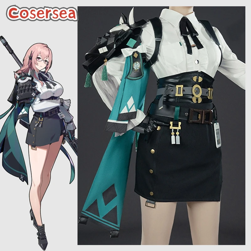 Cosersea Tsukishiro Yanagi Cosplay Costume Zenless Zone Zero Electric Anomaly Agent Tsukishiro Yanagi Women Dress Outfit Fullset